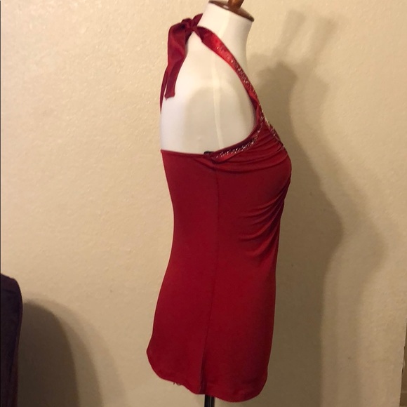 Beautiful Diamond red halter top - Picture 3 of 8